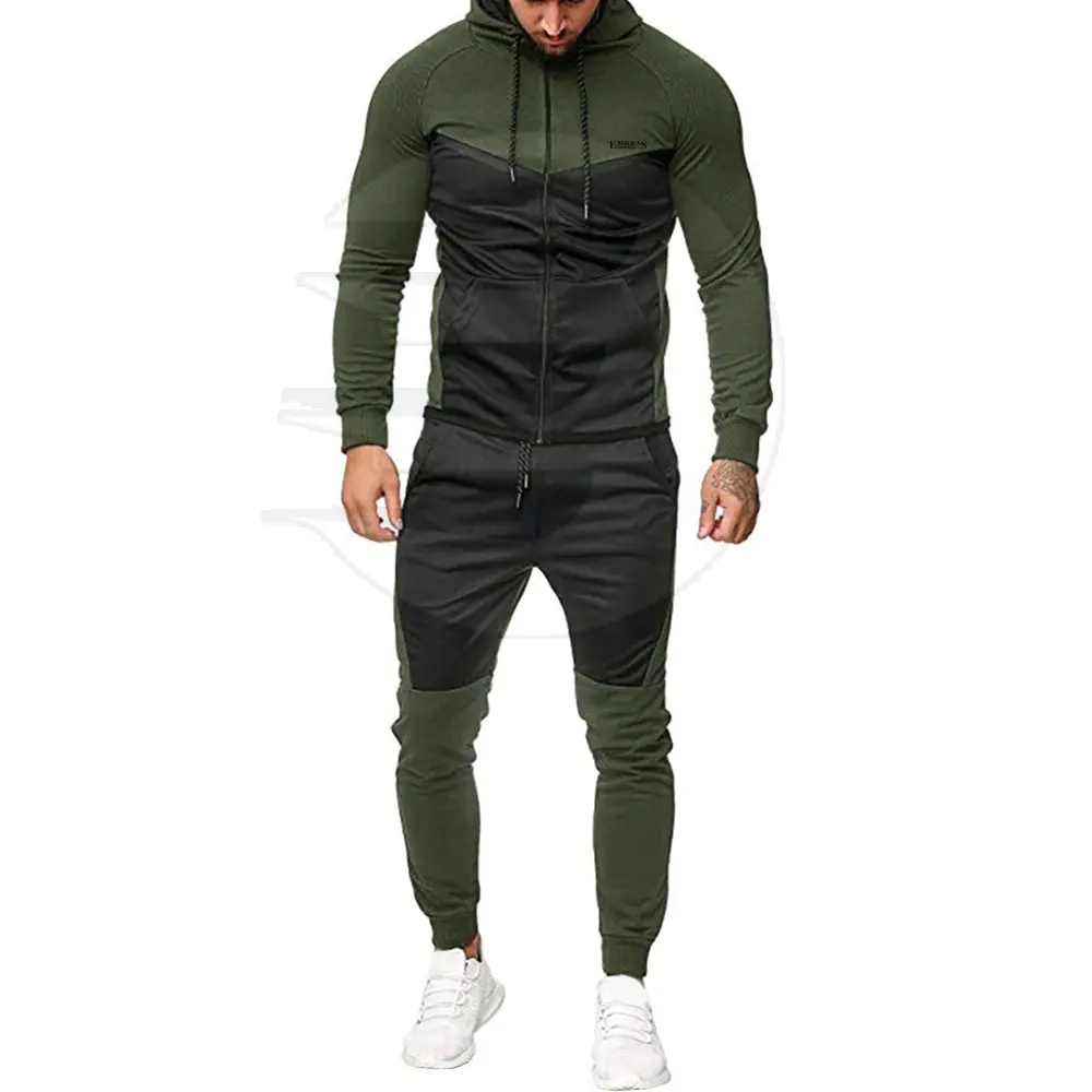 Pakistan Manufacturer Men Training Track Suit Good Quality Sports Wear Track Suit In Solid Color