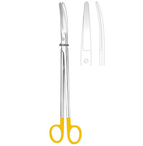 28 cm courbé plaqué or Mayo Harrington Ciseaux TC Instruments chirurgicaux Base - Product Image 1