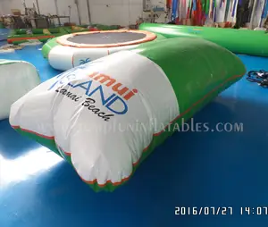 2024 400x200cm şişme çocuklar için 32OZ PVC şişme su hava yastığı şişme blob atlama