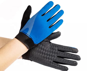 Guantes de Ciclismo de medio dedo Unisex de alta calidad, Material de algodón de cuero estampado a la moda, almohadilla de Gel impermeable, empuñaduras de mano para carreras - Product Image 3