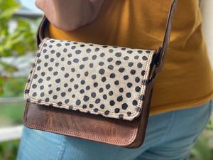 กระเป๋าหนังผู้หญิงพิมพ์ลายสัตว์กระเป๋าหนังสายสะพายหนังวัวบนกระเป๋าหนัง - Product Image 2