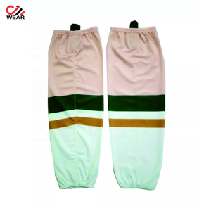 Chaussettes de hockey sur glace à rayures personnalisées, nouvelle collection, bon marché - Product Image 4