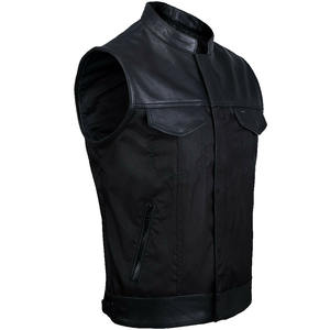 Real Biker Leather Waistcoat Motorcycle Motorbike Leather <b>Vest</b> - Product Image 4