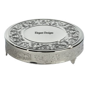 Support à gâteau décoratif pour mariage et occasion Forme ronde Présentoir à gâteau fait main de créateur unique Vente en gros Présentoir à gâteau de luxe - Product Image 1