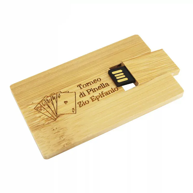 Kartu USB kayu 4GB 8GB 16GB 32GB 64GB, kartu kayu Flash Drive USB untuk hadiah
