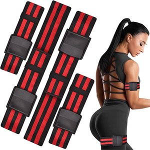 Bandas de entrenamiento BFR oclusion, levantamiento de pesas, negro, rojo, azul, verde, Logo personalizado disponible - Product Image 1