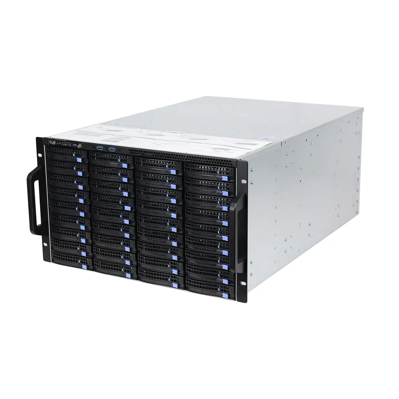 ผู้ผลิตจีน6U 48-Bay 19นิ้วมาตรฐานServerพร้อมเมนบอร์ดและPowerอุปกรณ์Server