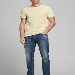 Vêtements pour hommes T-shirts High Street Style O Neck Short Sleeve Cotton Breathable Summer OEM Custom Design Cheap Price Man T Shirt - Product Image 3