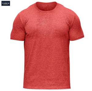 Conception personnalisée OEM T-shirt de fitness pour hommes de haute qualité 100% coton respirant coupe ajustée à manches courtes 220 grammes de tissu solide - Product Image 1