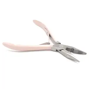 Multi Functie Professional Hair Extension Tang Micro Link/Kraal Dichter Haren Verwijder Tool Kit Tang Kralen Set (Thee roze)
