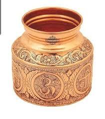 หม้อทองแดงบริสุทธิ์100%,หม้อคาลาแอชและโลต้าสำหรับโยคะพูจารุ่น Aayurveda เพื่อประโยชน์ต่อสุขภาพ - Product Image 4