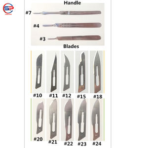 Medical Dental Sterile <b>Blades</b> and <b>Scalpel</b> Knife Handle Stainless Steel Surgical Tools Instruments - Product Image 1