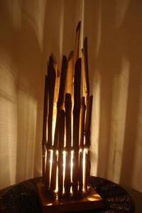 โคมไฟไม้ไผ่ ดีไซน์สดใหม่และไม่ซ้ำใคร ผลิตจากเส้นไม้ไผ่ธรรมชาติ - Product Image 3