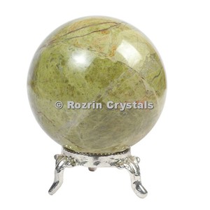 Natural Unakite Gemstone Sphere Large Polished <b>Crystal</b> <b>Ball</b> Eco-Friendly Gujarat for Healing Meditation Home Decor Energy - Product Image 1