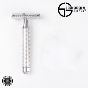 Maquinilla de afeitar de seguridad cromada con doble filo Producto característico clave de afeitado - Product Image 5