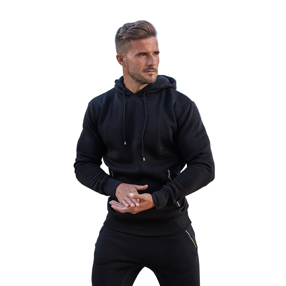 Высокое качество 100% хлопок Пользовательские толстовки для мужчин slim fit худи для бега