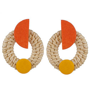 Hermoso pendiente de rattán al mejor precio - Product Image 2