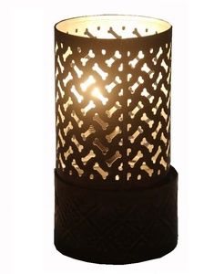 Urne funéraire à bougie en métal de style américain pour commémoration d'animaux domestiques - Product Image 1