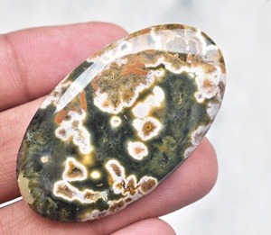 หินแจสเปอร์มหาสมุทรธรรมชาติทรงหลวม,หินโมราสำหรับผสมอัญมณีหินมหาสมุทรทำเครื่องประดับจำนวนมาก - Product Image 1