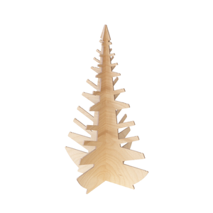 Decorazioni per la casa Made in Italy albero di natale in legno non convenzionale ad incastro di dimensioni personalizzate per la casa - Product Image 2