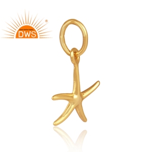 Colgante hecho a mano en forma de estrella, joyería de diseño, al por mayor, chapado en oro de 18k, Plata de Ley 925, joyería - Product Image 2