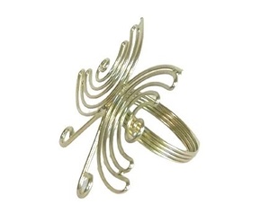 Anillos para servilletas redondos de Metal, decoración de oro y plata, hebilla para correas de alta calidad, venta al por mayor - Product Image 6