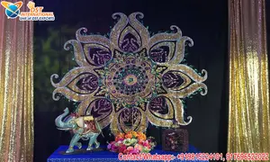 ฉากหลังสำหรับตกแต่งเวทีงานแต่งงาน,ฉากแบคดรอปที่สวยงามสำหรับเวทีแต่งงานผ้าม่านฉากหลังอีเวนต์ที่สร้างแรงบันดาลใจ - Product Image 3