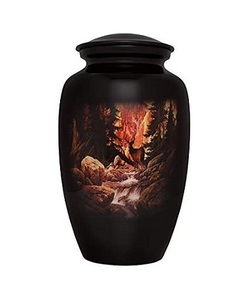 Nouvelles urnes de crémation humaines adultes en métal commémoratif solide classique Style européen - Product Image 4