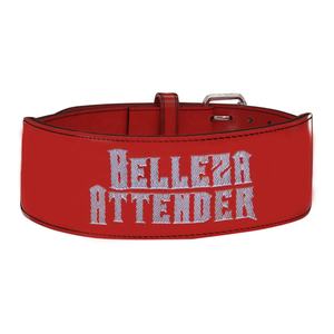 Hombre fuerte de cinturón de levantamiento de elevación grande de cuero de gamuza de doble punta de cuero de piel de vaca cinturón gimnasio de levantamiento de peso - Product Image 1