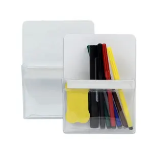 LOGO personalizzato porta pennarelli cancellabili a secco organizzatore portamatite portapenne magnetico per frigorifero lavagna frigorifero armadietto ufficio