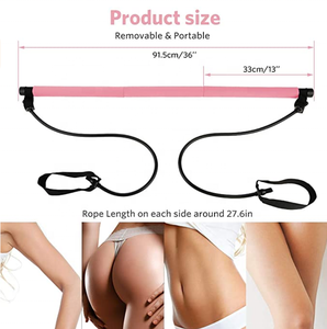 ONESTARSPORTS diskon besar portabel dapat diatur latihan Yoga <span class=keywords><strong>Pilates</strong></span> Bar dengan lingkar kaki untuk <span class=keywords><strong>Total</strong></span> tubuh latihan Pilat - Product Image 2