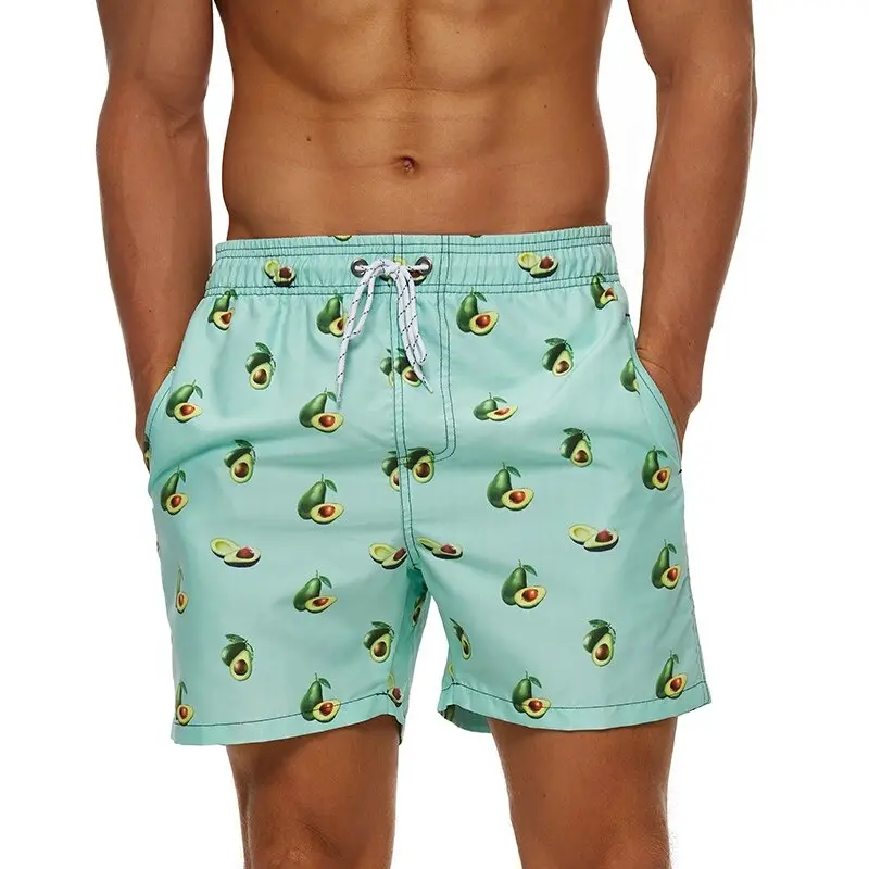 Custom men's swim shorts fitted beach surf board shorts with pockets