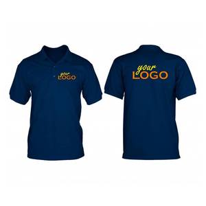 Meilleurs vêtements de travail avec broderie de logo unisexe personnalisés pour polos, tricotés solides, uniformes vierges promotionnels pour le personnel de l'entreprise - Product Image 1