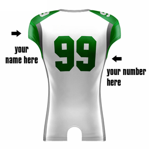 Maillots de football américain pour fans à faible MOQ et prix abordable, impression par sublimation personnalisée, tissu en maille, manches courtes, respirants, pour l'été - Product Image 4