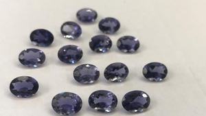 พลอยธรรมชาติชนิดไอโอไลต์สีน้ำเงินทรงรี  ขนาดมาตรฐาน - Product Image 6