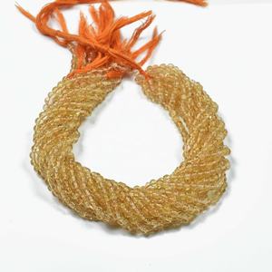 หินซิทรีนธรรมชาติสีเหลืองลูกปัดอัญมณีทรงกลมเรียบจากร้านค้าผู้ผลิตออนไลน์ในราคาโรงงาน - Product Image 1