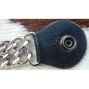 Keven Brass Button <b>Chain</b> Leather Vest <b>Extender</b> for Men-Vintage Style Eco-Friendly & Waterproof Outerwear 2023 Autumn - Product Image 3