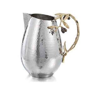 Vase à fleurs de dernière génération en aluminium couleur or, qualité supérieure, pour mariage et toute décoration d'événements. - Product Image 2
