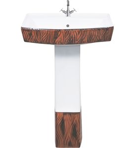 2023 nuevo lavabo sanitario de cerámica con pedestal para pared y suelo. - Product Image 4