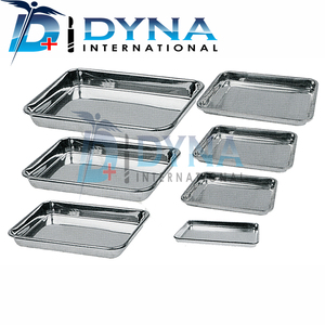 Plateau à instruments en acier inoxydable et acier sans couvercle/charnière, ensemble d'instruments chirurgicaux manuels de haute qualité pour la dentisterie et l'unité de soins intensifs - Product Image 2