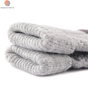 MESS SPORTS Fashion for <b>Screen</b> Women Cute Checked Printed Cotton Knitted Full Finger Mittens Winter <b>Gloves</b> - Product Image 4