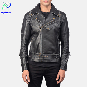 Chaqueta de cuero de moda con estilo para los hombres más cómodos de calidad personalizada servicio OEM al por mayor - Product Image 3