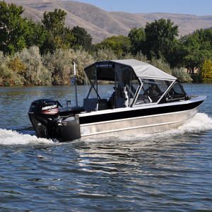 قارب صيد رياضي كهربائي من الألومنيوم بالكامل لحام مع زجاج أمامي مثبت بحالة جديدة للترفيه نوع وقود الديزل - Product Image 5