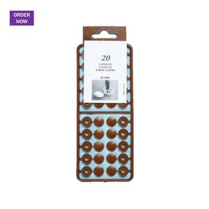 wholesale fold over <b>plastic</b> screw cover cap - Product Image 1