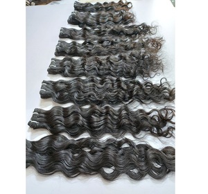 Extensiones de cabello indio crudo virgen Remy 100% Natural 4C 100% One Donor Short Curly Machine Weft 100% One Donor Wave Curl - Product Image 5