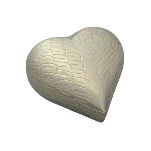 Urne funéraire en forme de cœur métallique de style américain, petite, de haute qualité, la plus vendue, pour animaux de compagnie - Product Image 1