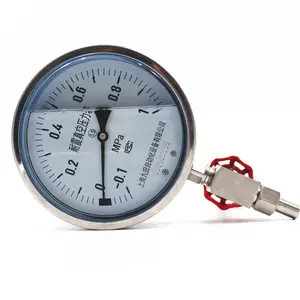 Back Connection 150mm Dia Stainless Shell Pressure Vacuum Gauge Industrial Equipment Vacuum Pressure Gauge