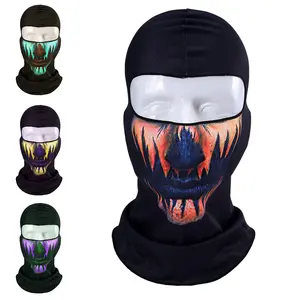 Bán Buôn 3D Head Mặt Một Lỗ Mùa Đông Được Thiết Kế Acrylic Men Của Thể Thao Skull Mặt 3 Lỗ Ski Facemask Balaclava