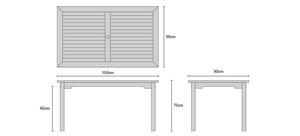 Modern Foldable Wood <b>Table</b> <b>and</b> <b>Bench</b> Picnic Set for Outdoor Dining <b>and</b> Park Use - Product Image 5