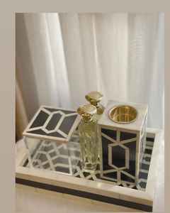 Brûleur Bakhoor élégant avec incrustation de nacre Mabkhara décoratif fait à la main pour le travail d'incrustation de résine et d'os de parfum de maison - Product Image 4